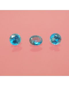 Lazulite facetted 2.5 mm, Brazil
