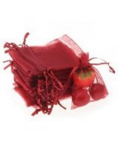 Jewellery bags "Organza" red 1 piece