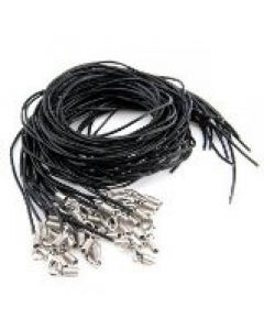 Lederband (Halskette) mit Karabinerverschluß 100 Stück