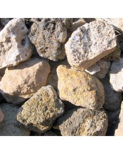 Niedermendig, Eifel, Germany, Sanidinite-material with lots of typical Eifel minerals, Micro Bag 1 kg