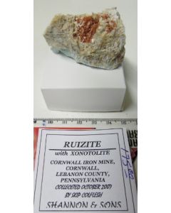 Ruizite xx; Cornwall Iron mine, PA, USA; KS