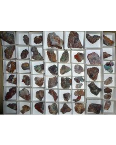 Ashburtonit xx, Caledonit xx, Linarit xx etc., Tonopah-Belmont Mine, AZ, USA, 1 Steige