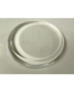 Plexiglassockel, ganz poliert, rund, 12,5 cm Durchmesser, 25 mm Stärke, 5 Stück (BR51x5)
