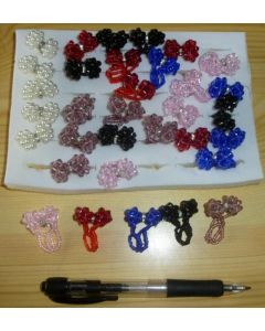 Childrens rings made of colourful acylic (10 pieces)