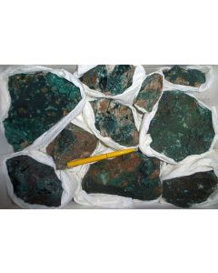 Pseudomalachite xx (large pieces), Kitwe, Zambia, 1 flat.