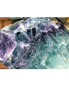 Fluorite (multicoloured, banded, carving grade), Mexico, 1 kg