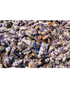Amethyst; Chevron, large, pure pieces "XL", Zambia; 1 kg