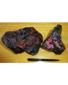 Rhodonite + Pyroxmangite; Silverton, CO, USA; KS