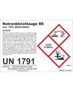 Chlorbleichlauge / Natronbleichlauge, Desinfektionsmittel, 1 l