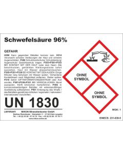 Sulfuric acid 96%, 7 l (12 kg)(delivery restriction)

