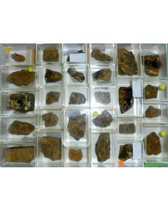 Mixed minerals from Steinbruch Schmitt, Altenmittlau, Spessart, Hessen, Germany, 1 lot of 28 pieces. 