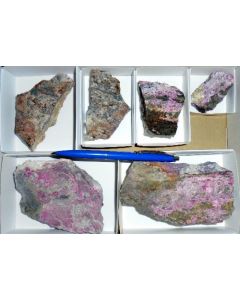Erythrite, Skutterudite, Cobaltkoritnigite, etc. xls, Richelsdorf, Hessen, Germany, 1 small flat