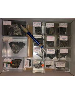 Aris, Windhoek, Namibia; small collection of well identified specimen; 1 lot of 28 specimen