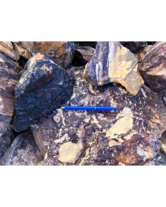 Pyrophyllite, hard soap stone, multicolour, Namibia, 100 kg