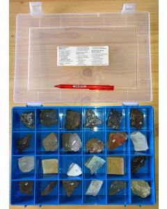 Rock collection, 24 pieces in a box