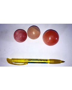Selenite ball, 4 cm, orange, 25 pieces