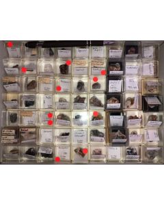 Mixed minerals from Clara Mine, Black Forest, Germany, 1 lot of 63 pieces. 