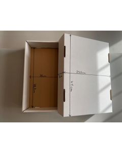 Folding Boxes with lid; full size flat, 15 1/5  x 10 1/5 x 3 1/5 inch (385 x 260 x 80 mm); 10 pcs