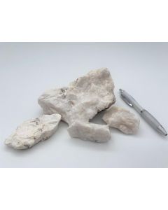 Barite; pure, white, Harz, Germany; 1 kg