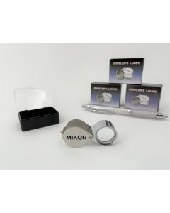 Impact magnifier, hand lense; triplet, 10x, with MIKON imprint; 1 piece
