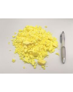 Sulfur; native, small pieces, Indonesia; 1 kg