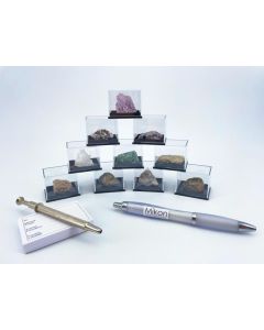 Einsteiger Mineralien Set, Teil 2; mit Federarmpinzette und Ettikettenblock; 1 Stück
