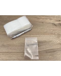 Zip lock bags; 70 x 100 mm; 100 pieces. Made in Germany (!)