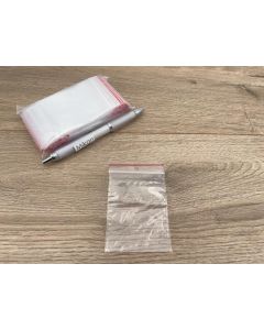 Zip lock bags; 60 x 80 mm; 100 pieces. Made in Germany (!)