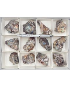 Mixed minerals of Tonopah-Belmont mine; Arizona, USA; 1 small flat