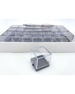 Perky boxes; 32x32x35 mm / 1,25 inch; 1 flat of 28 pieces