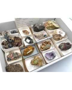 Minerals mixed; Gerd Tremmel Collection, Marokko, No.3255; 1 flat