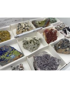 Minerals mixed; Gerd Tremmel Collection, Marokko, No.3257; 1 flat