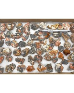 Cerussite crystals on matrix; Mibladen, Morocco; 1 flat