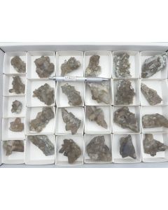 Smoky quartz xls, chlorite; partly on matrix, Zinggenstock, Switzerland, from the Strahler Rufibach; 1 flat