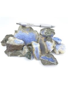 Layer Agate "Blue Lace"; Jombo, Malawi; 1 kg