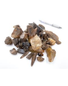 Rauchquarz; Kristalle und Stücke, Mix, Mzimba, Malawi; 1 kg