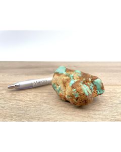 Turquoise; gem quality, Armenia; Smcab/single piece