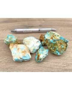 Turquoise; gem quality, Armenia; 1 lot with 6 pieces