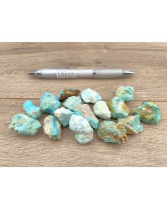 Turquoise; gem quality, Armenia; 1 lot with 16 pieces