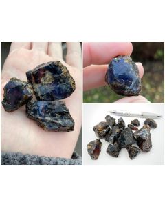 "Blue" amber; Very rare! Sumatra, Indonesia; 100 g