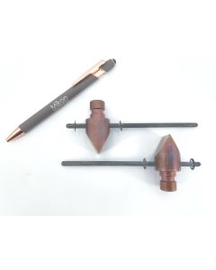 ZUBER special chisel set; 60° (rotated), for copper coloured US MP 5; 1 pair