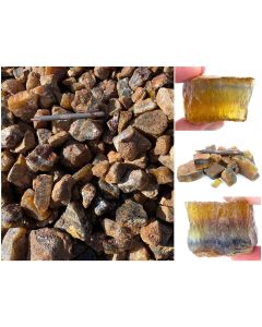 Fluorit, Honigfluorit; gelb-bunt, Namibia; 10 kg