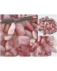 Rose quartz tumbled stones; South Africa; 10 kg
