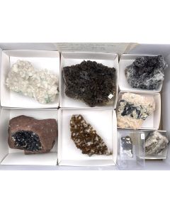 Minerals mixed; Worldwide, Gerd Tremmel collection; 1 flat