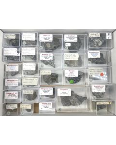 Mineralien gemischt; Ariskop Quarry, Namibia, Gerd Tremmel Sammlung; 1 Steige
