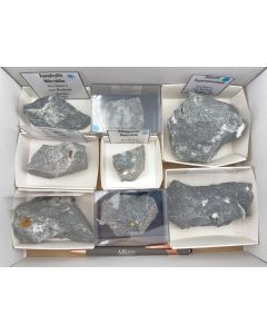 Minerals mixed; Ariskop Quarry, Namibia, Gerd Tremmel collection; 1 half size flat