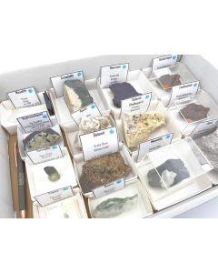 Mixed minerals; Worldwide, Gerd Tremmel collection; 1 flat