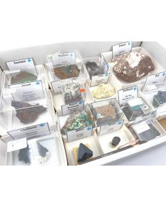 Mixed minerals; Worldwide, Gerd Tremmel collection; 1 flat