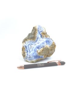layer agate "Blue Lace", xls; druzy, Jombo, Malawi; Scab, single piece