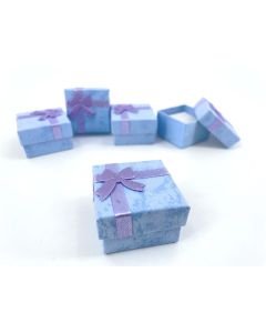 Jewellery box, jewelry box; violet, blue, 4x4 cm; 100 pieces.
